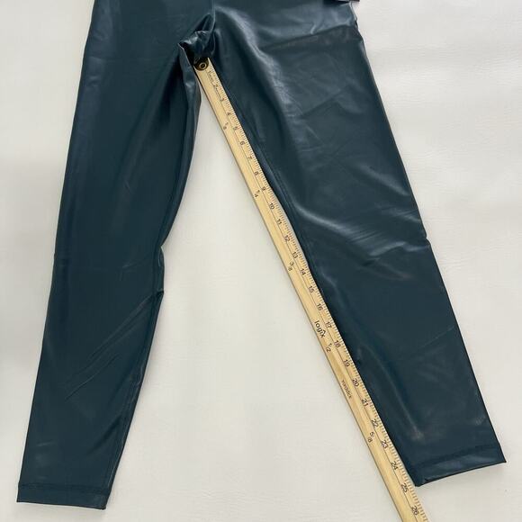 90 Degree By Reflex Leatherette Super Hi Rise Leggings Reflecting Pond NWT Sz.M - Picture 10 of 10